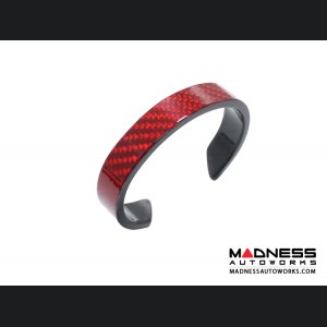 Carbon Fiber Bracelet - Red Candy